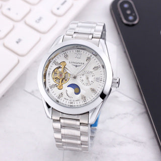 Longines Master Collection Skeleton Flying Tourbillon Moonphase Stainless Steel Bracelet