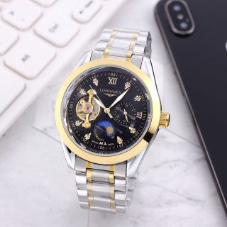 Longines Master Collection Skeleton Flying Tourbillon Moonphase Stainless Steel Bracelet