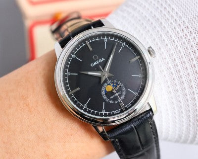 OMEGA De Ville Moonphase Leather Strap