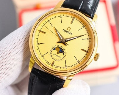 OMEGA De Ville Moonphase Leather Strap