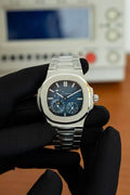 Patek Philippe Nautilus Travel Time Stainless Steel Blue Dial