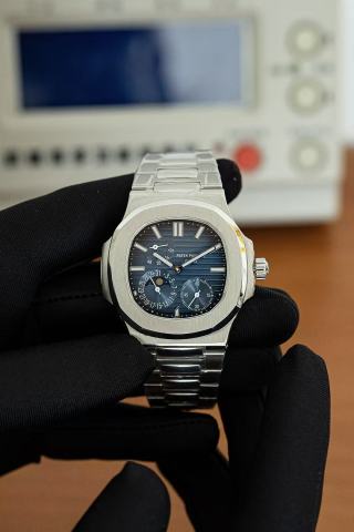 Patek Philippe Nautilus Travel Time Stainless Steel Blue Dial