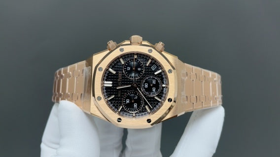 Audemars Piguet Royal Oak Chronograph 18K Rose Gold Green Dial Ref.26331OR.OO.1220OR.01