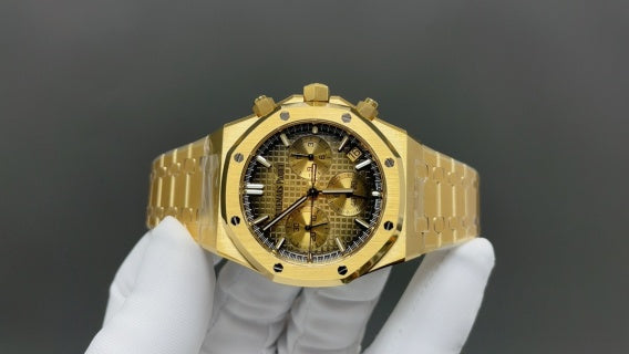 Audemars Piguet Royal Oak Chronograph 18K Rose Gold Green Dial Ref.26331OR.OO.1220OR.01