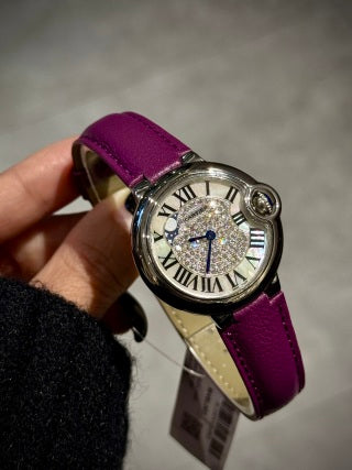Cartier Ballon Bleu de Cartier Stainless Steel, Paved Diamond Dial
